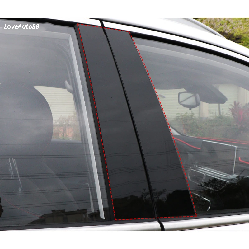 Корпус автомобиля средняя Колонка боковая крышка рамка отделка наклейка внешняя