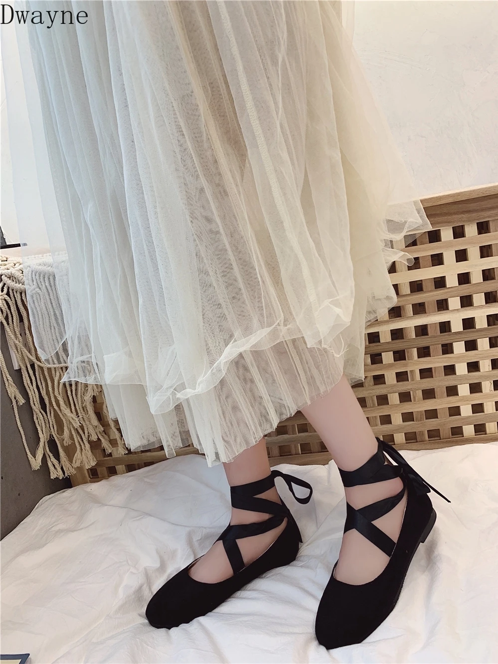 Женские замшевые туфли на плоской подошве мягкие Балетки с круглым носком