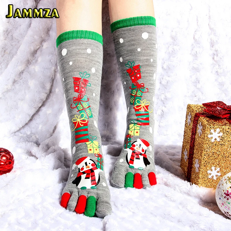 

Санта Клаус подарок на Рождество, носки для женщин, модная одежда с героями игры «пять пальцев/носки хлопчатобумажные полосатые Снеговик пр...