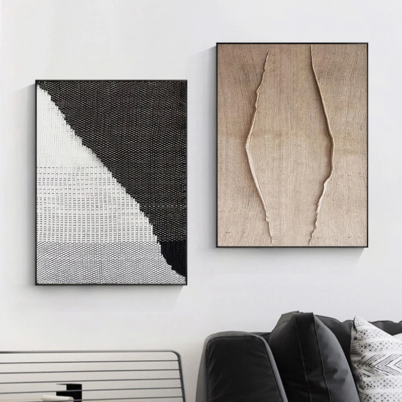 

Abstract Texture style Canvas Painting Posters and Prints Minimalist Wall Art Pictures for Living Room Bedroom Home Decoration