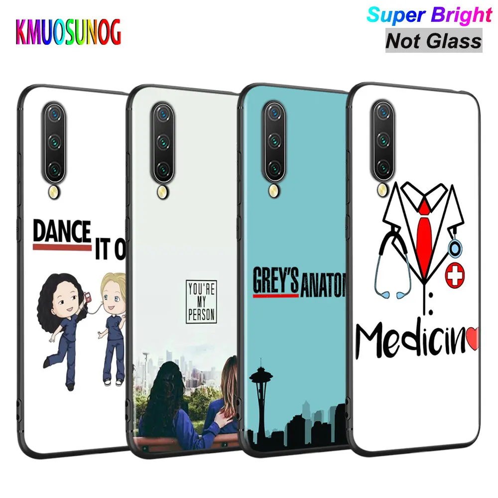 Черная крышка Анатомия страсти для Xiaomi Mi A3 A2 A1 5X6X6 8 9 Lite 9SE CC9 F1 9T 9TPro Play чехол