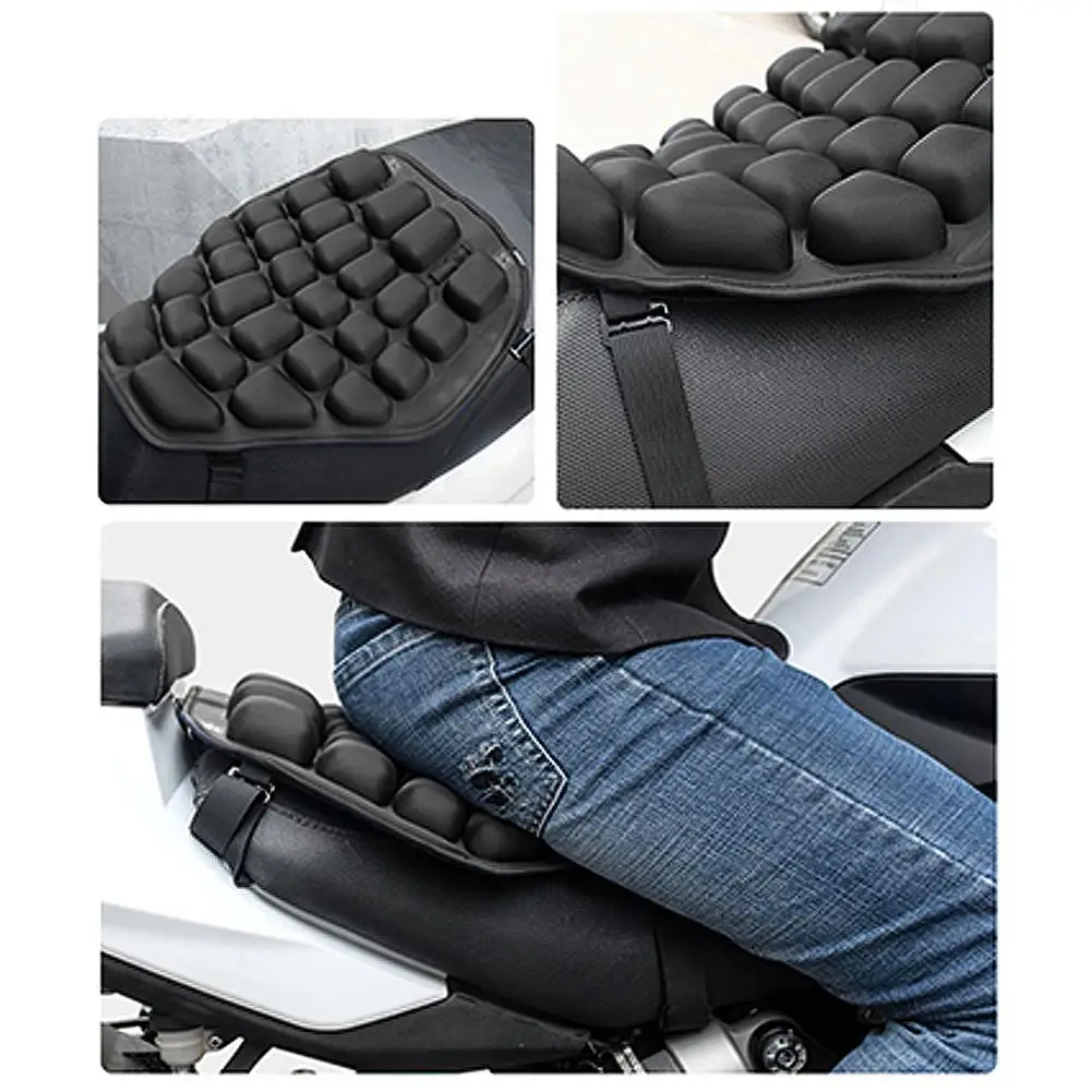 

Inflatable Motorcycle Seat Cushion Air Pad Cool Seat Cover Seat Sunscreen Mat Electric Car Inflatable Decompression Office
