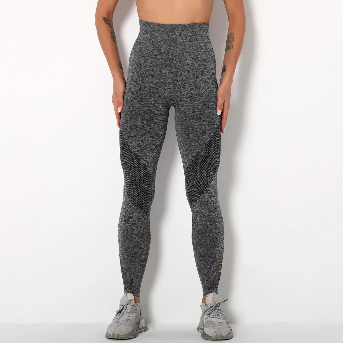 2021 Новые бесшовные леггинсы женские штаны для йоги с высокой талией спортивные