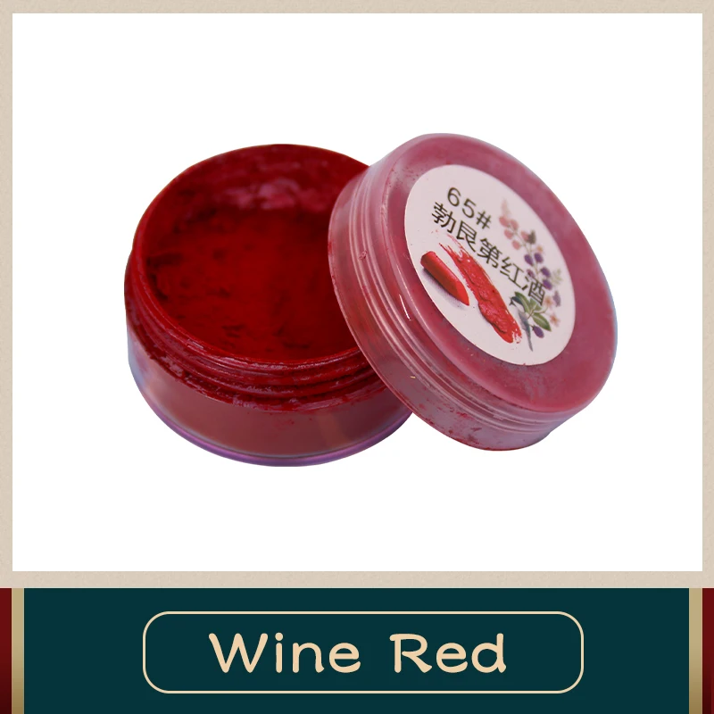 Пигментарный порошок губная помада пудра винный перламутрово красный пигмент