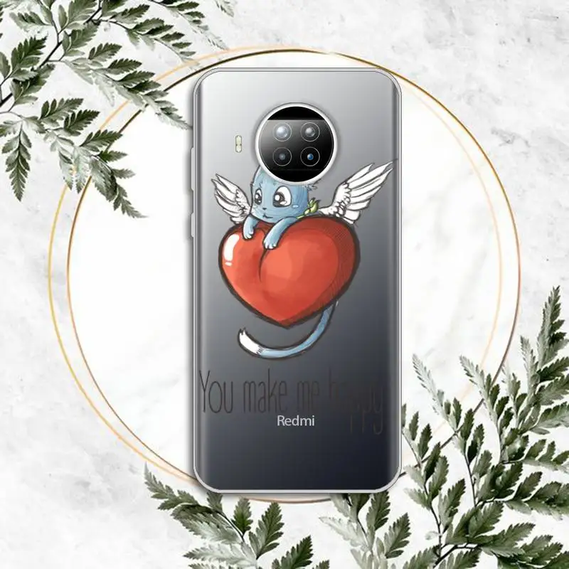 

Fairy Tail anime Phone Case Transparent for Xiaomi Redmi note 10 t 8 9 pro lite 11