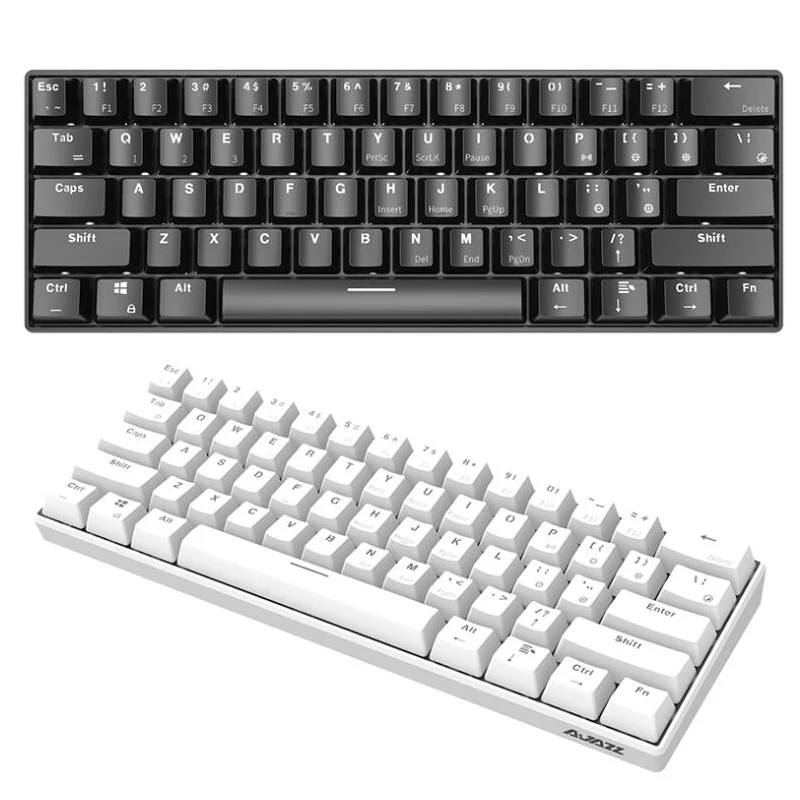 Ajazz Беспроводная механическая клавиатура Bluetooth 3 0 двойной режим задний