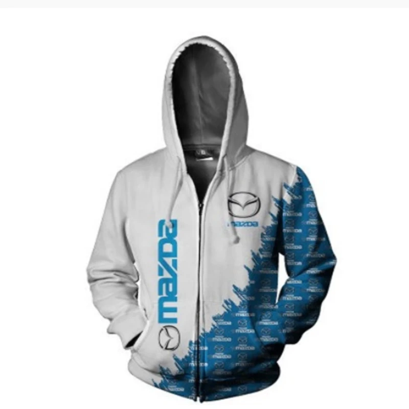 

Новинка 2021, мужские Модные толстовки с 3D логотипом Ford, уличная одежда на весну и осень, мужские пуловеры, повседневные Пуловеры на молнии