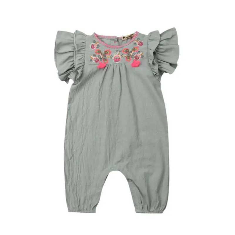 Maximum supplier Romper Newborn Infant Cotton Sleeveless Floral Jumpsuit Girl Outfits Clothes | Мать и ребенок