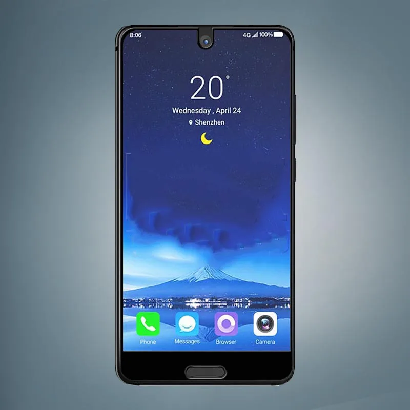 Черное закаленное стекло 2.5D с полным покрытием для Sharp Aquos S2 S3 mini Защитная пленка