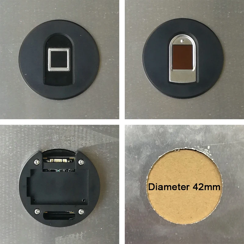 Круглый круглый чехол для емкостного модуля отпечатков пальцев