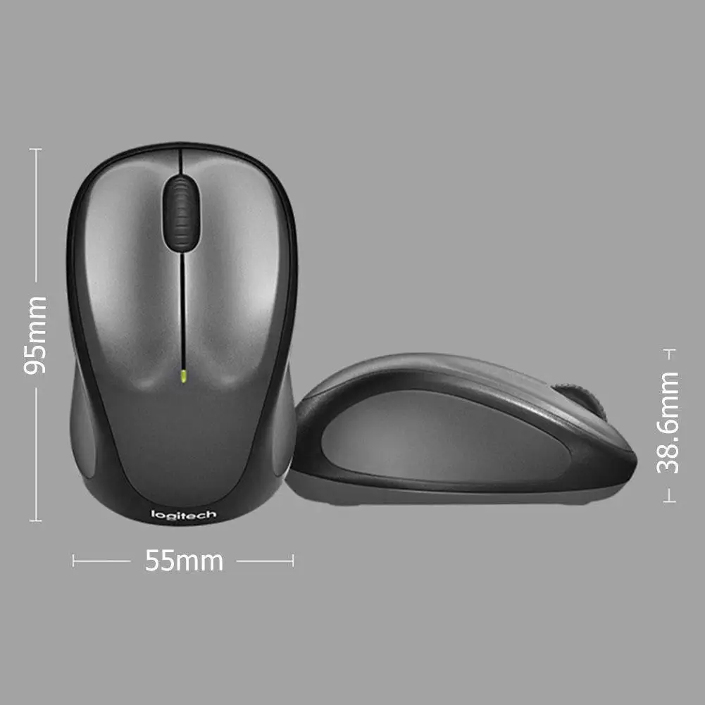 

Logitech M235 USB Wireless Unifying Receiver Mouse Optical 1000DPI 2.4GHz 3 Buttons Optical Mice For Laptop Mice PC Dropship