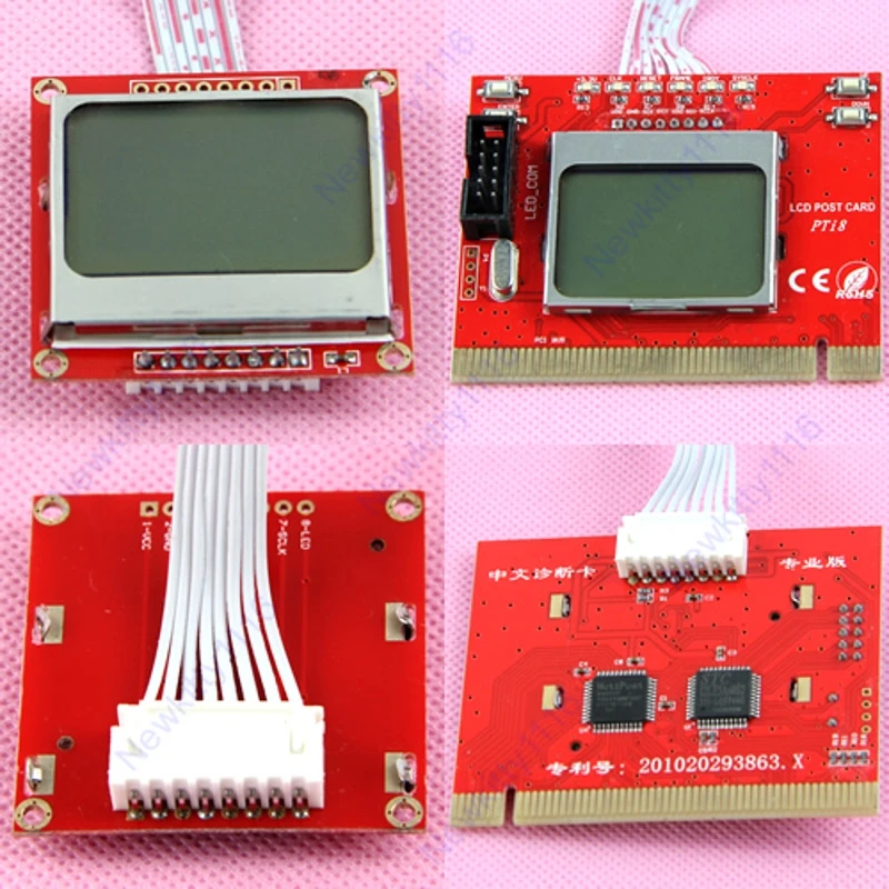 

Диагностический анализатор PC Dual LCD Mini PCI-E PCI LPC