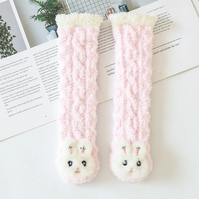 

2 Pairs/lot Thicken Baby Kids Socks Winter Coral Velvet Soft Warm Socks for Children 0-3 Years Boys Girls Keep Warm Floor Socks