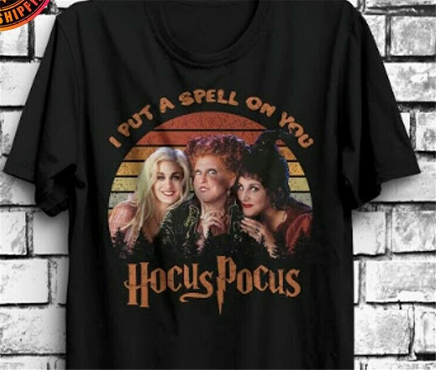 Hocus Pocus/черная футболка с надписью I Spell On You Sanderson Sister S 3XL 20th 30th 40th 50th день