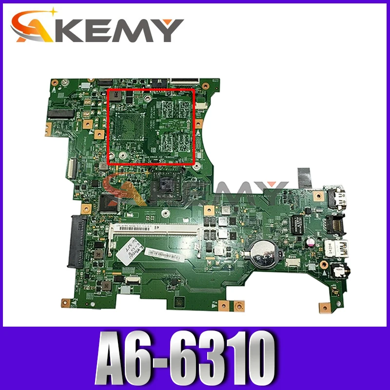

Laptop motherboard For LENOVO Ideapad FLEX 2-15D A6-6310 Mainboard 5B20G00850 13310-1 448.01001.0011