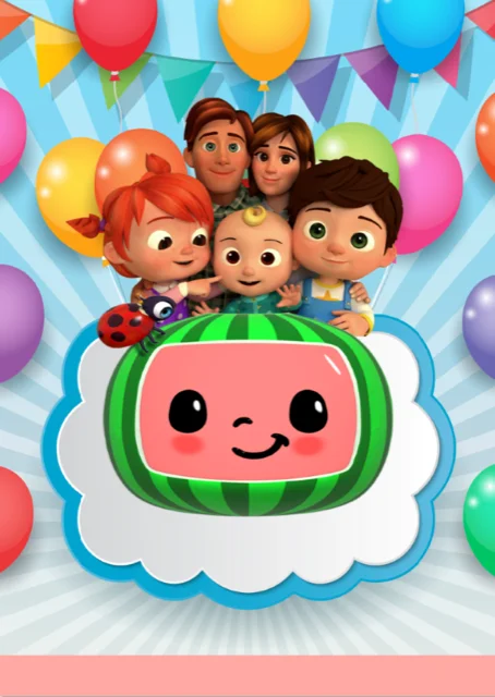 Виниловый фон для фотосъемки с персонализированным изображением кокомелона дня