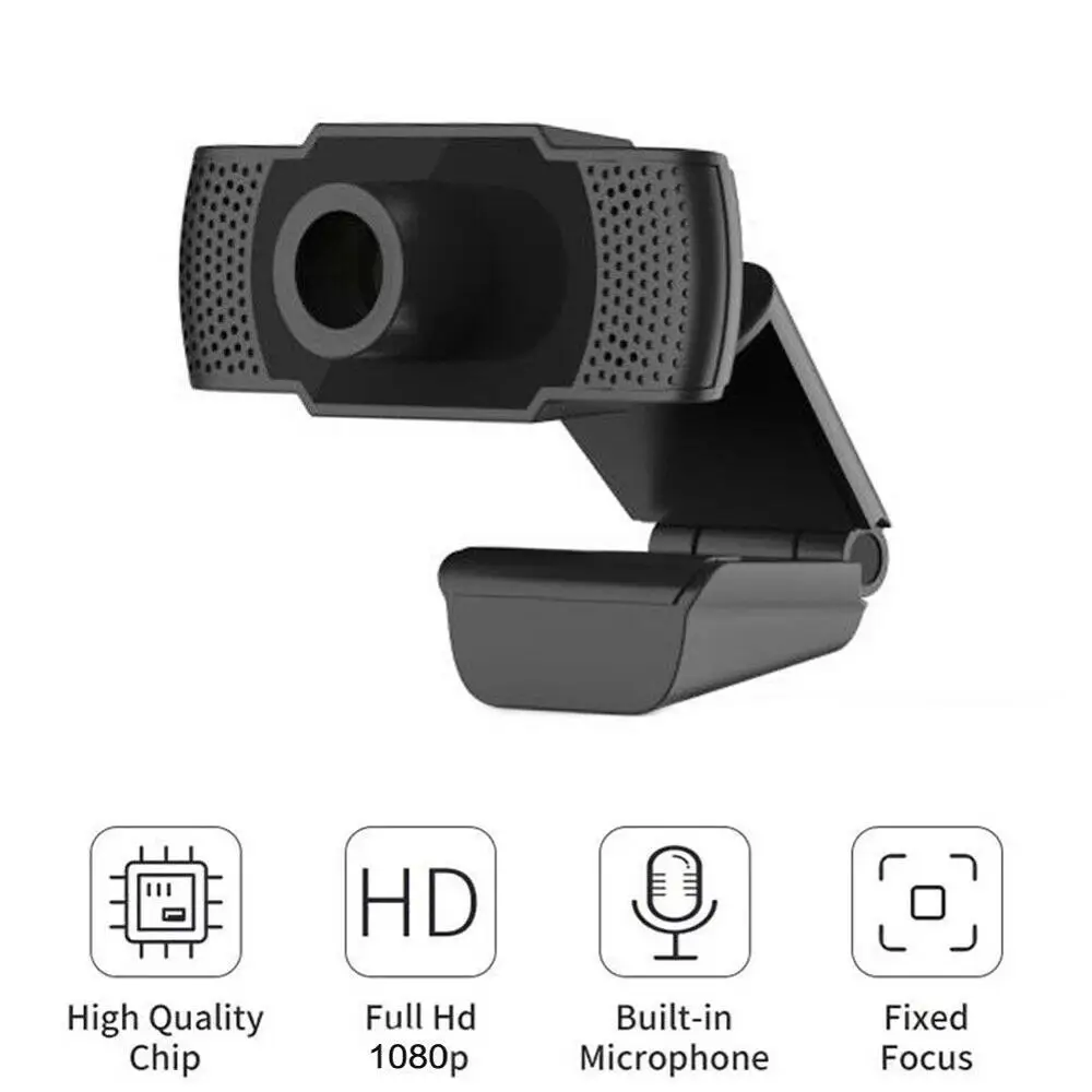 Веб камера для ноутбука 1080P HD с микрофоном и поддержкой видеозвонков