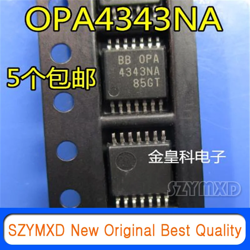 

5 шт./лот новый оригинальный OPA4343NA OPA4343 искусственный операционный усилитель микросхема