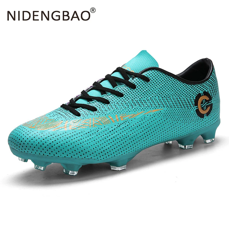 Футбольная обувь для мужчин серебристая черная с подошвой AG профессиональные