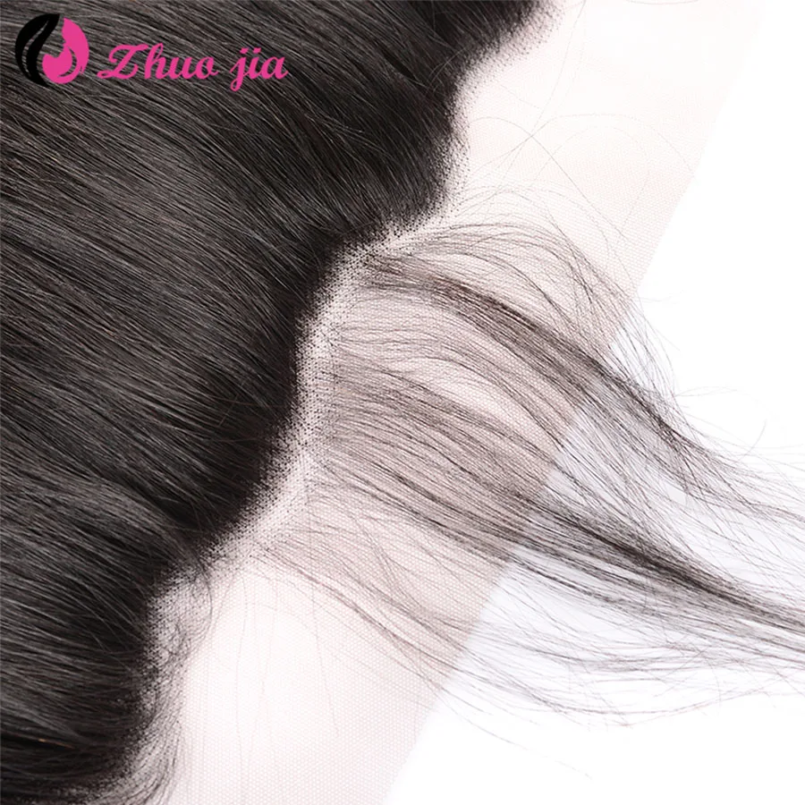 Бразильские волосы ZHUO JIA 3 пряди волнистых волос с фронтальной пряжкой