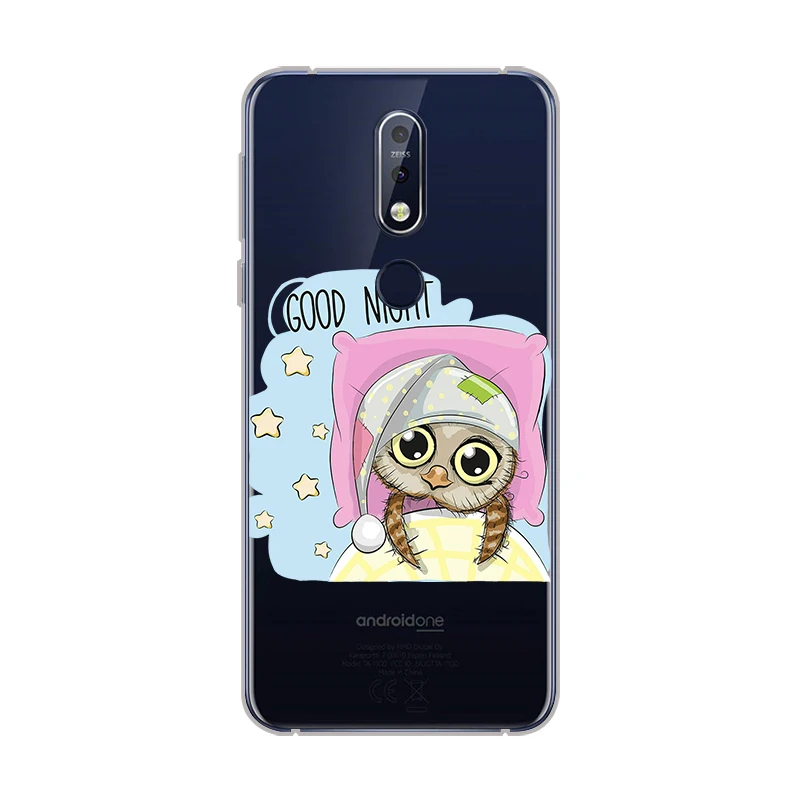 Ciciber чехол с милой совой для Nokia 8 1 7 6 5 3 2 Plus 9 PureView чехлы телефонов X7 X6 X5 X3 мягкий
