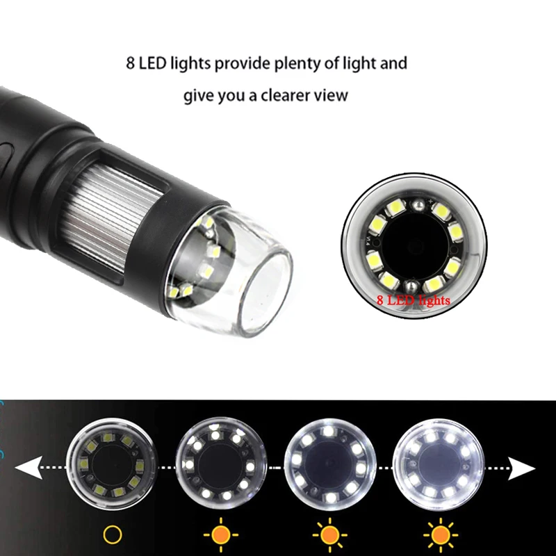 Беспроводной USB цифровой микроскоп электронный камера эндоскоп лупа 1000X