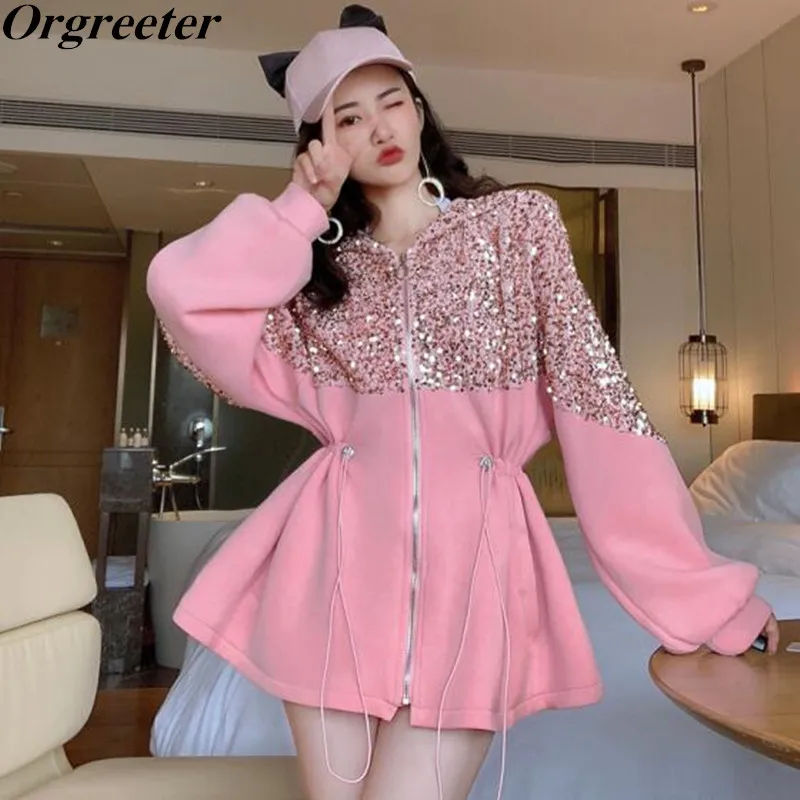 

Куртка женская осенне-зимняя, теплая, розовая