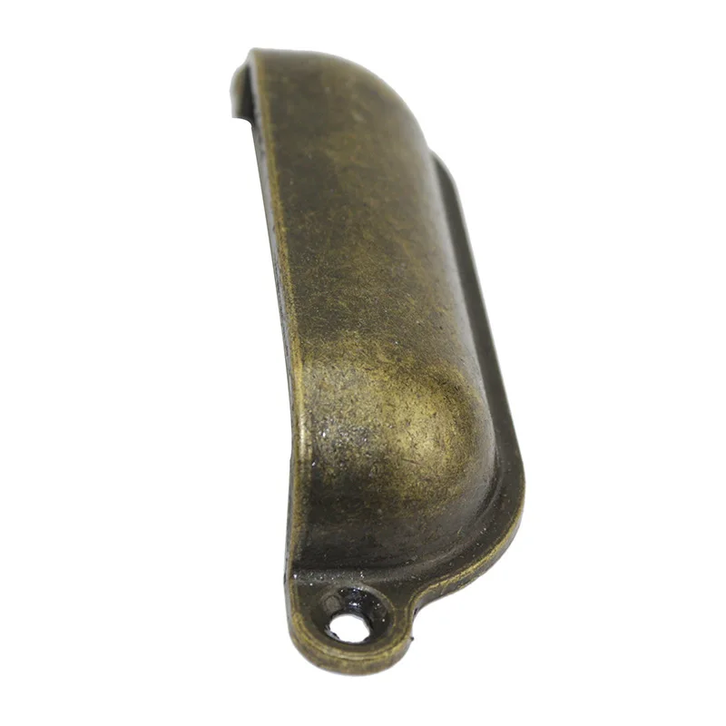 Бронзовый чашки в виде раковины ящик шкафа Потяните ручки 100 мм комод ручкой