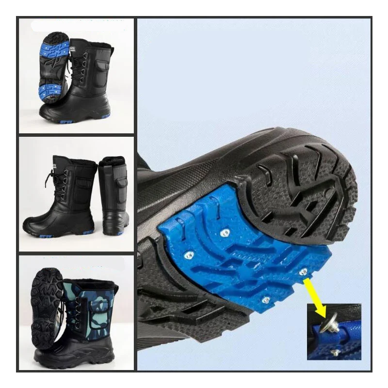 Уличные зимние сапоги для рыбалки охоты водонепроницаемая обувь снега
