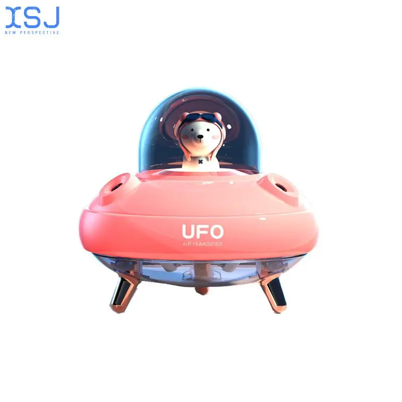

Ufo Desktop Humidifier Home Office Usb Charging Double Nozzle Humidifier Cute Cute Cute Night Light Humidifier