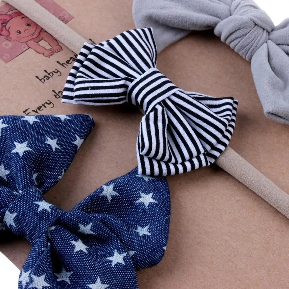 

Beautiful Baby Girl Hair Accessories 1Set /3Pcs Kids Infant Headband Baby Girl Bow-knot Hair Clip Set 30SE06
