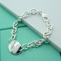 high quality 925 sterling silver bracelet cute egg brand bracelet woman party charm jewelry gift