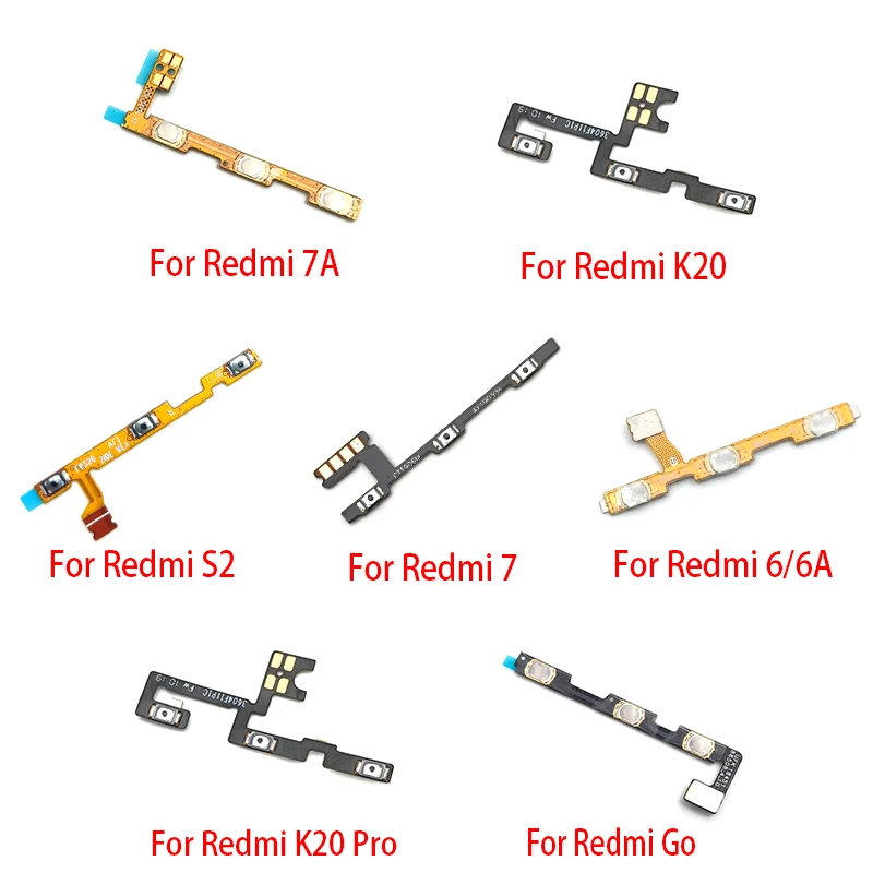 10 шт. кнопка включения/выключения звука гибкий кабель для Xiaomi Redmi 3 3S 4 4X 4A 5A 8 8A 9 9A 5