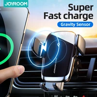 Автомобильный держатель для телефона Joyroom, 15 Вт, Qi, беспроводное зарядное устройство для автомобиля, автоматическое выравнивание, крепление...