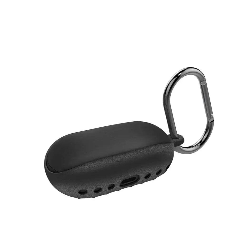 A С отверстием силиконовая защитная обложка, кожаный чехол для samsung gear Icon X Беспроводная bluetooth-гарнитура защитная оболочка#919 - Цвет: A