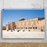 dome building stone bench square backdrops photos background decors for outdoor scenery portrait photography props
