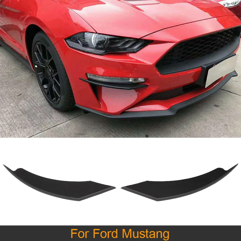 

Черный ABS автомобильный внешний передний противотуманный светильник лампа ВЕКО для Ford Mustang 2018 - 2020 светильник РА полосы для бровей Литье отд...