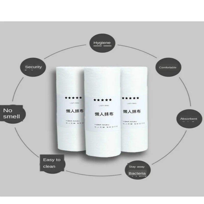 Одноразовая Нетканая впитывающая салфетка для мытья посуды без масла кухонного