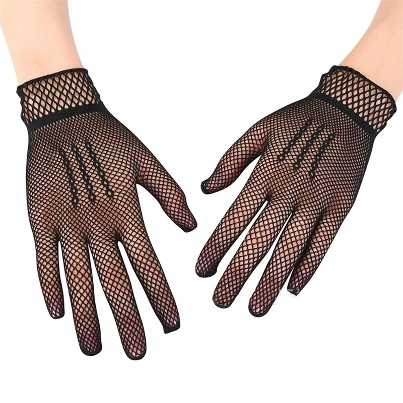 Перчатки женские короткие с защитой от УФ лучей пикантные модные кружевные из