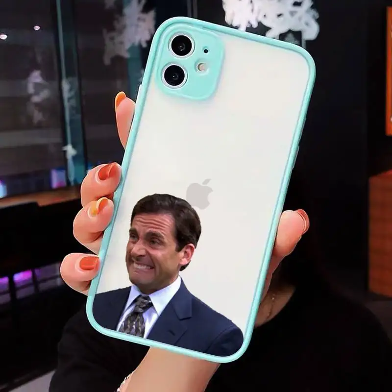 

Michael Scott The Office tv show Phone Cases matte transparent For iphone 7 8 11 12 plus mini x xs xr pro max cover