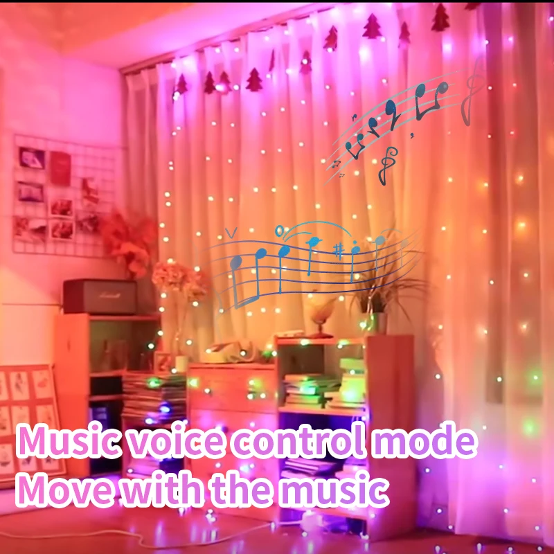 

USB Garland Curtain Festoon LED Light Christmas Decoration Fairy Lights For Bedroom Holiday Wedding Decorative New Year Lamp