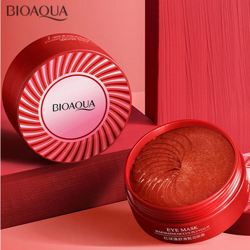 Красный водоросли черный жемчуг маска для глаз увлажняющий патч гидрогелевый