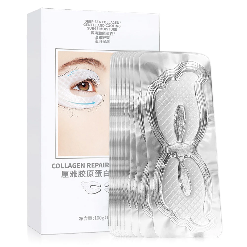 

10 Pairs Dark Circles Eye Bags Treatment Mask Collagen Hydrating Eye Mask Repairing Anti-Wrinkle Eye Patches