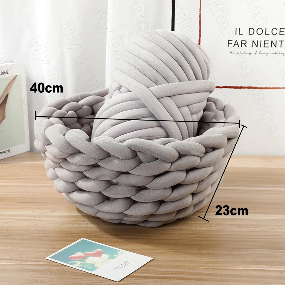 Кошечка для домашних животных DIY ядро пряжа коты кровати дом Питомник Для собак