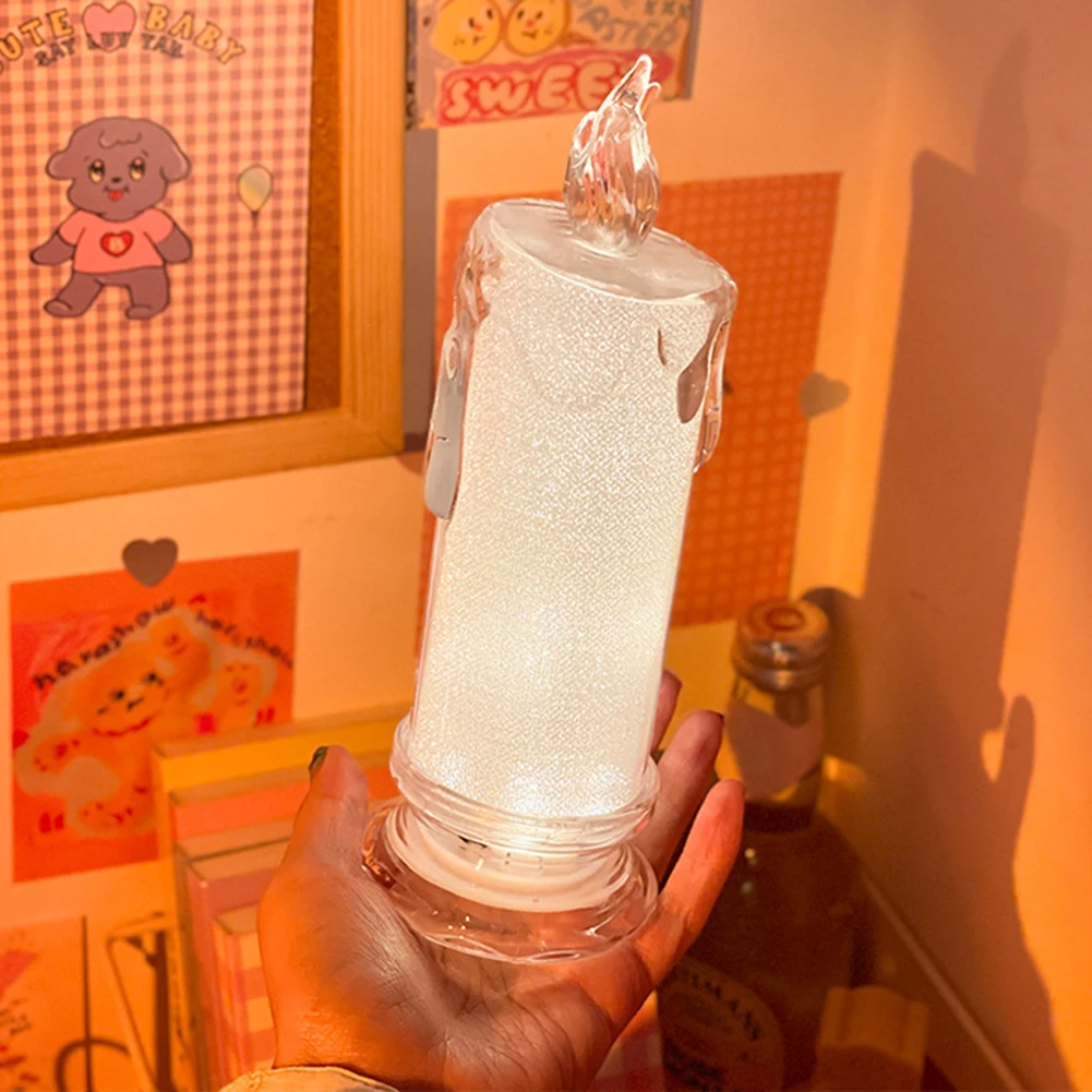 Светодиодный ные беспламенные Свечи работающие от батарейки имитация слез