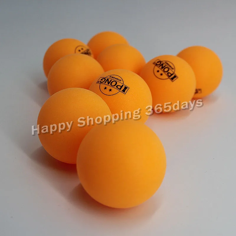 

100 Balls IPONG 2-Star Table Tennis Balls (ABS, Orange Color) Training Ping Pong Balls for Table Tennis Robot Wholesales