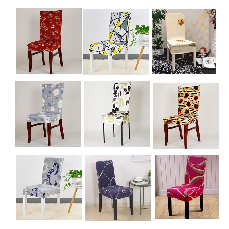 Цветочный стиль шаблон многофункциональные чехлы на стулья для отелей Свадьба