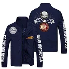 Классическая брендовая мотоциклетная куртка с принтом логотипа, мужская повседневная модная мотоциклетная Клубная одежда, персонализированное пальто в уличном стиле