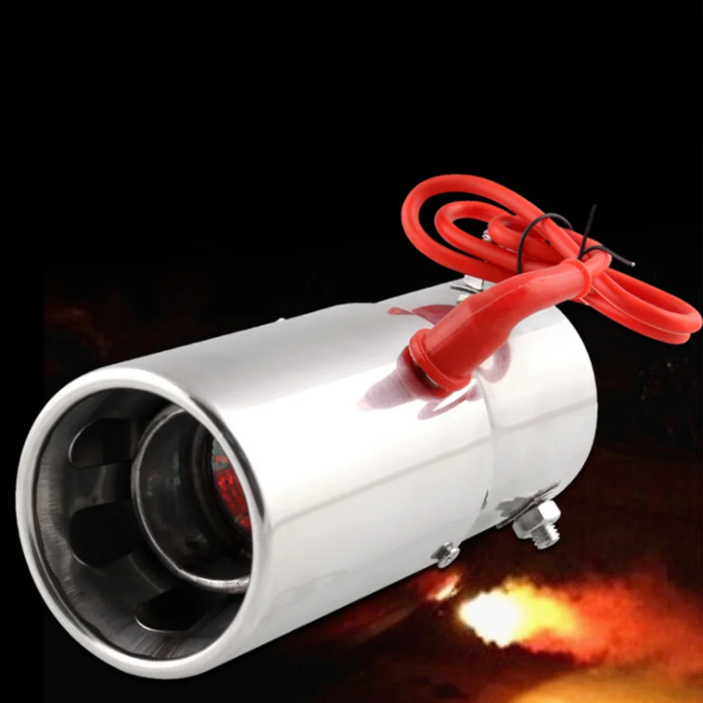 Универсальная автомобильная 70 мм Хвостовая горловина красная светодиодная