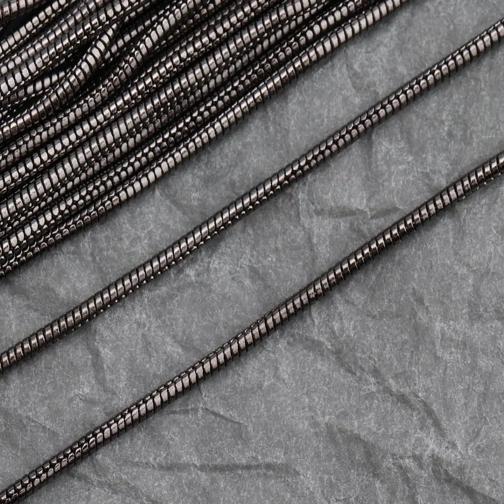 Цепочка GUFEATHER C06 /DIY Золотая серебряная черная цепочка под змею тонкая браслеты